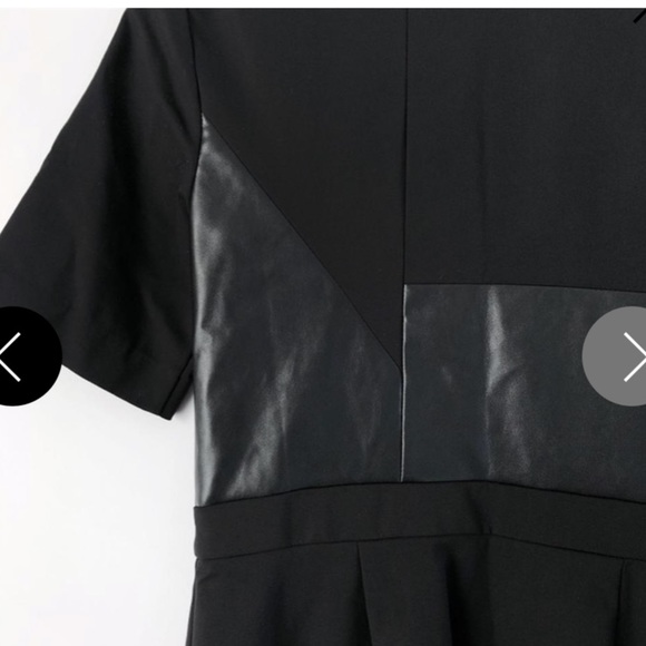 3:1 PHILIP LIM Edgy Little Black Dress Size 2 - Picture 6 of 8